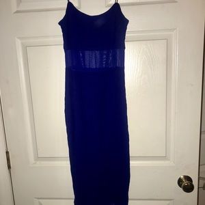 Royal Blue Form Fitting Dress